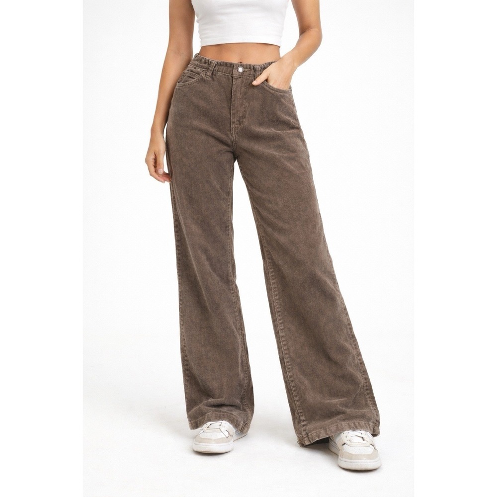 Americana Polo Jeans Co Ralph Lauren Corduroy Pants Women 10 Brown Y2K Bootcut